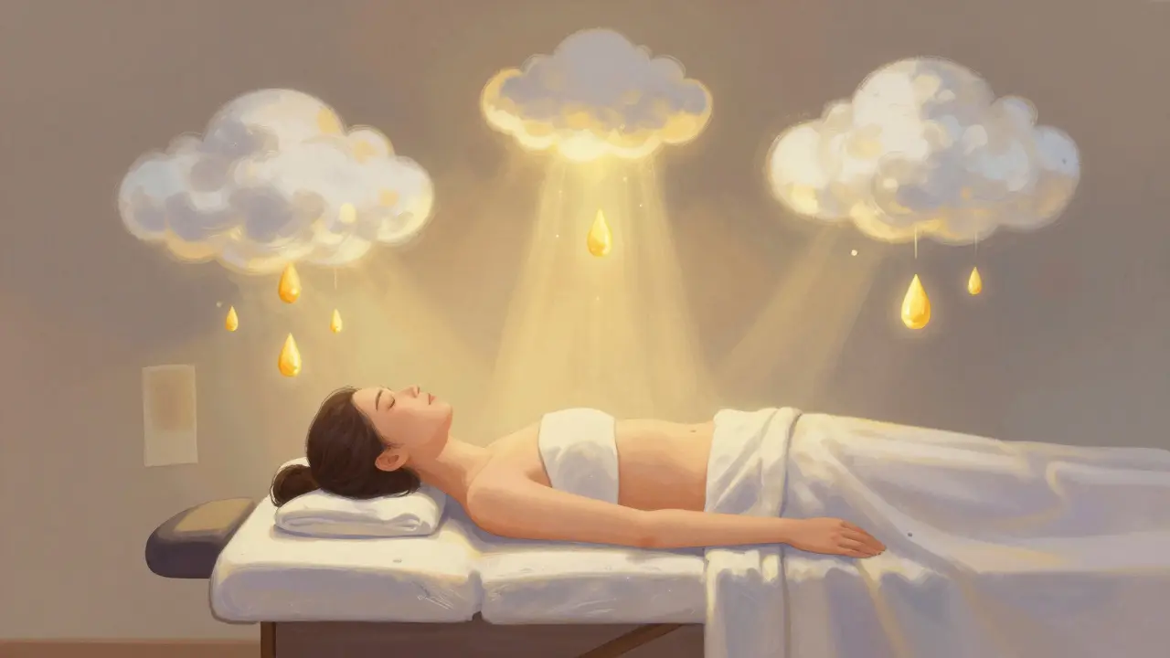 Stres bulutlarının masaj sırasında dağılımı