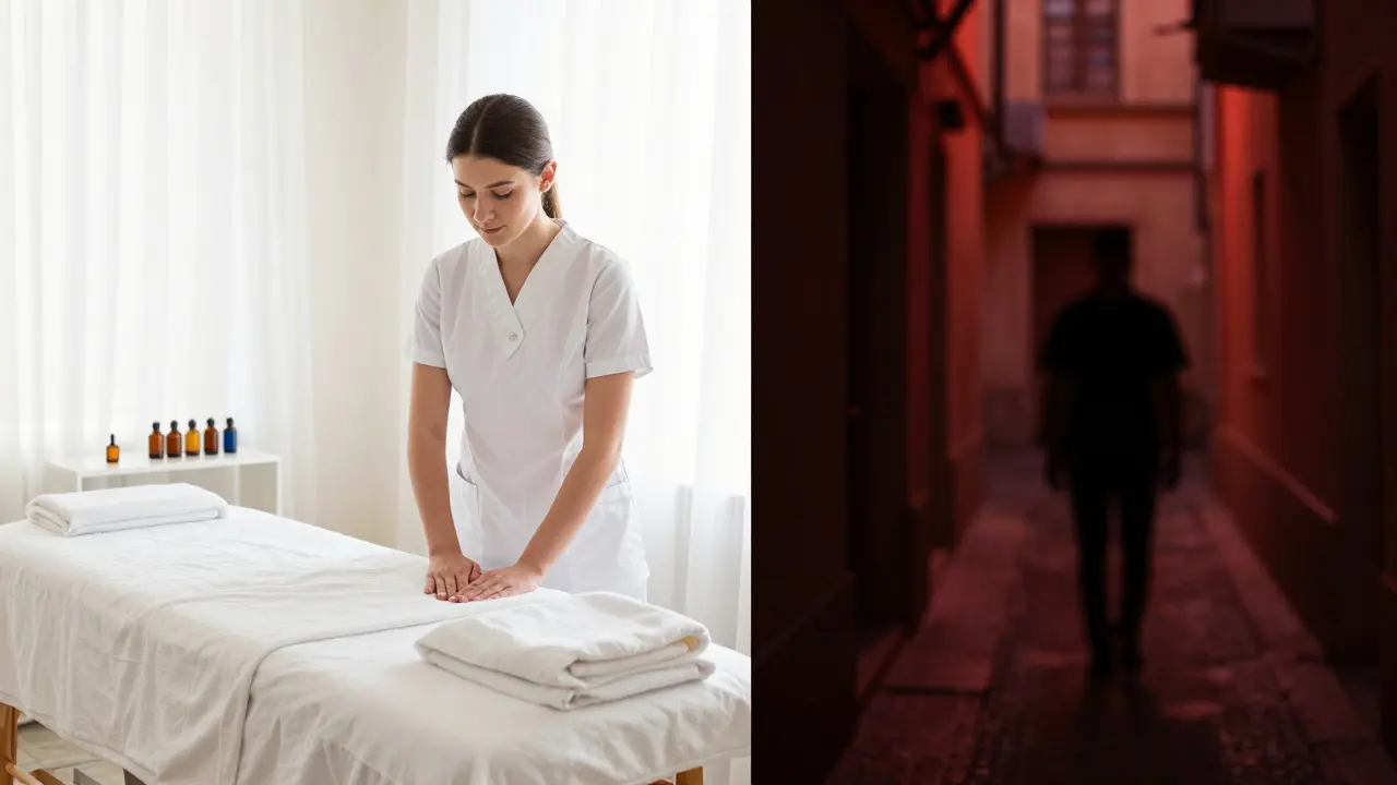 Güvenli spa ile tehlikeli sokaklar arasındaki kontrast